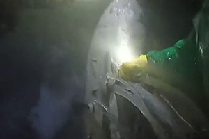 郑州消防水池堵漏现场